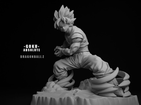 Goku SS Absolute 3D Print Model