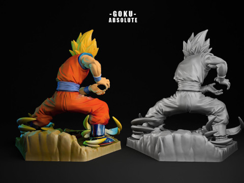 Goku SS Absolute 3D Print Model