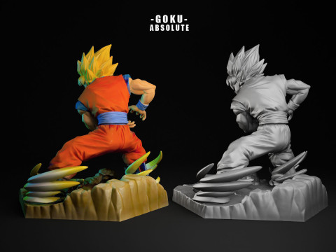 Goku SS Absolute 3D Print Model