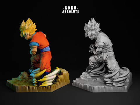 Goku SS Absolute 3D Print Model