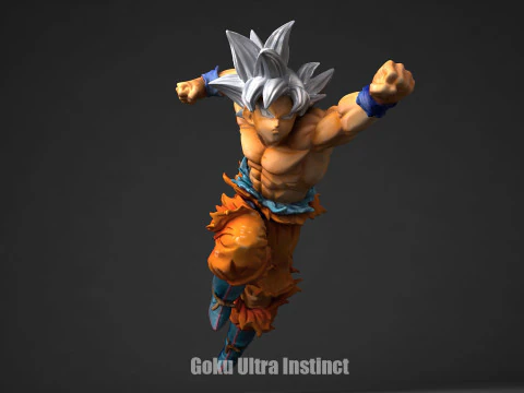 Goku Ultra Instinct 3D Print Model