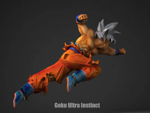 Goku Ultra Instinct 3D Print Model