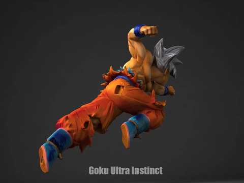 Goku Ultra Instinct 3D Print Model