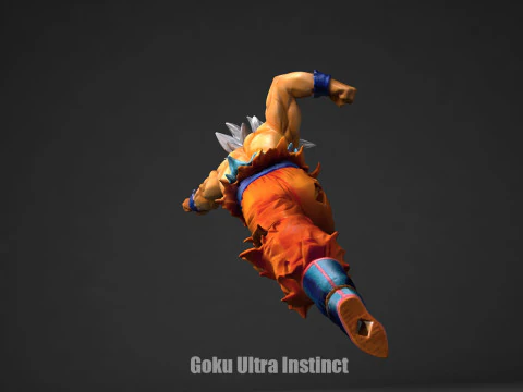 Goku Ultra Instinct 3D Print Model