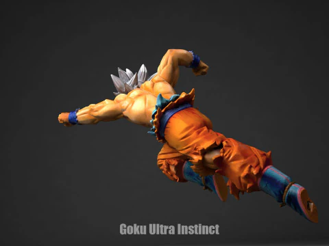 Goku Ultra Instinct 3D Print Model