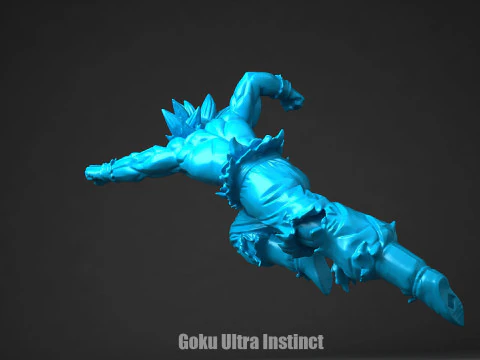 Goku Ultra Instinct 3D Print Model