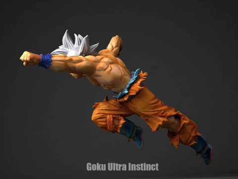 Goku Ultra Instinct 3D Print Model