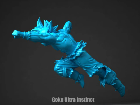Goku Ultra Instinct 3D Print Model