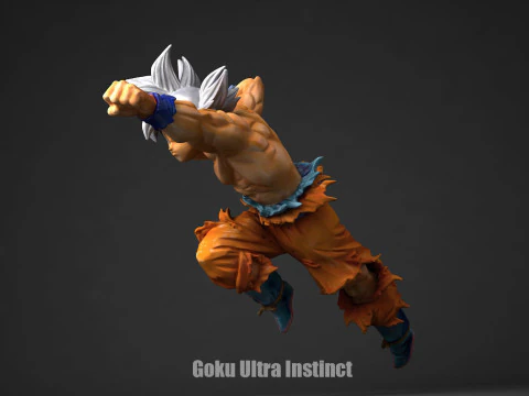Goku Ultra Instinct 3D Print Model