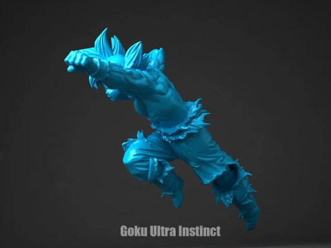 Goku Ultra Instinct 3D Print Model