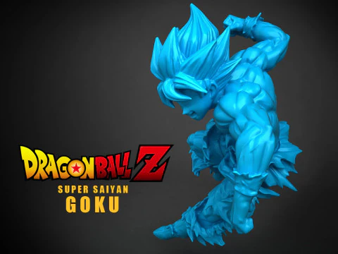 Super Saiyan Son Goku 3D Print Model