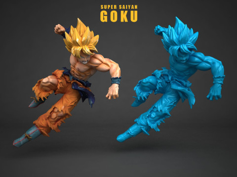 Super Saiyan Son Goku 3D 打印模型