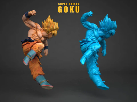 Super Saiyan Son Goku 3D Print Model