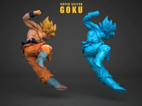 Super Saiyan Son Goku 3D Print Model