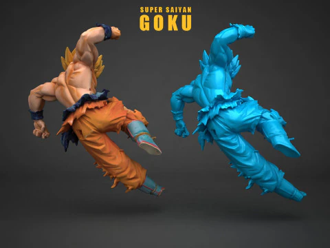 Super Saiyan Son Goku 3D Print Model