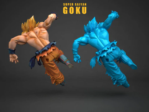 Super Saiyan Son Goku 3D Print Model