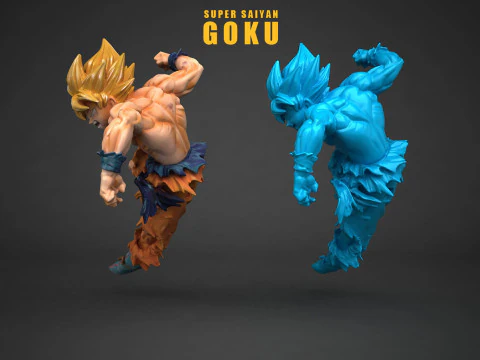 Super Saiyan Son Goku 3D Print Model