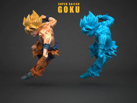 Super Saiyan Son Goku 3D Print Model