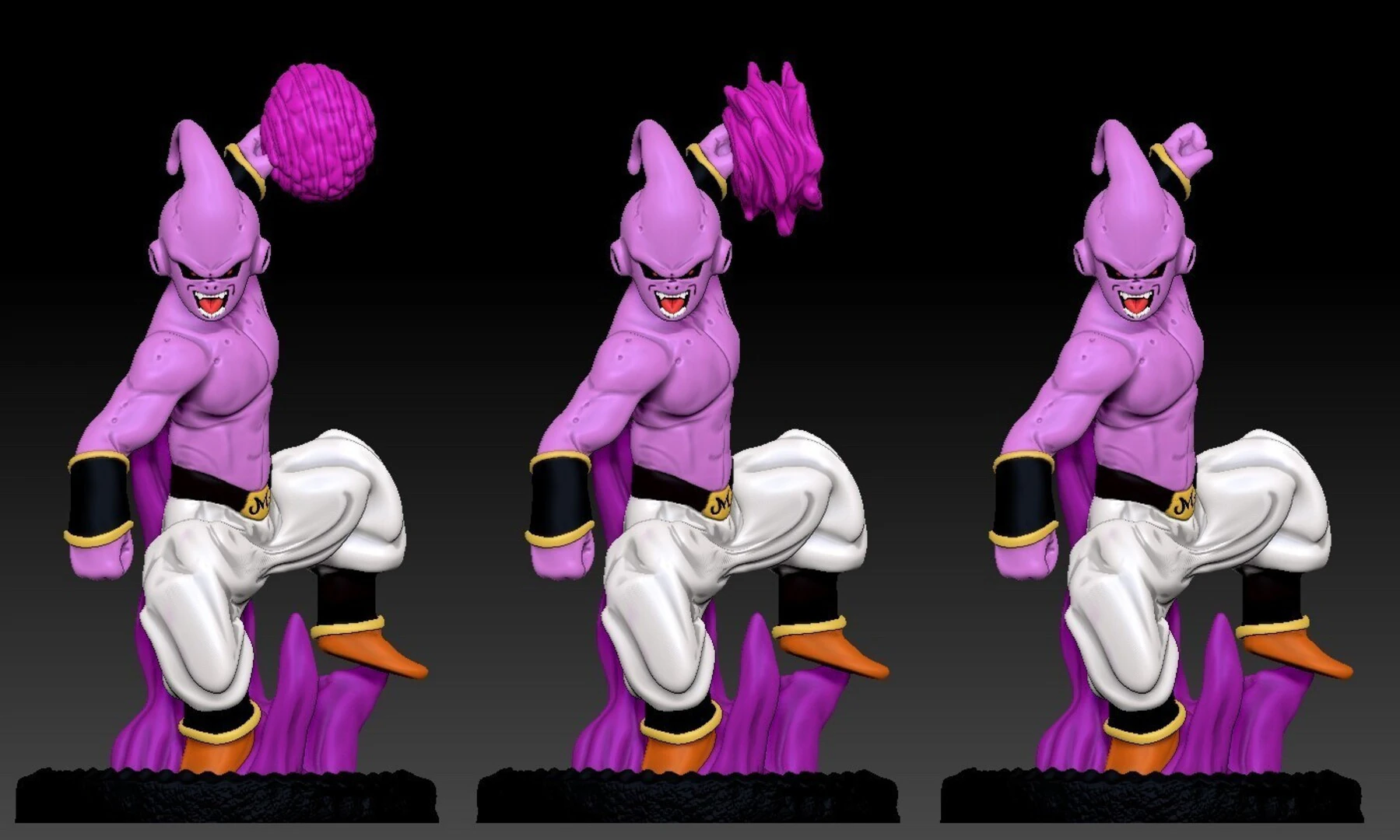 Kid Majin Buu 3D Print Model .c4d .max .obj .3ds .fbx .stl .blend 
