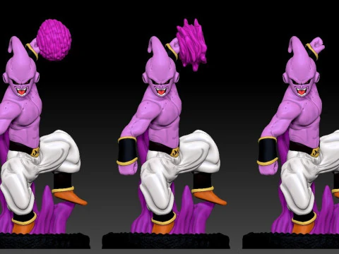 Garoto Majin Buu Modelo de Impressão 3D