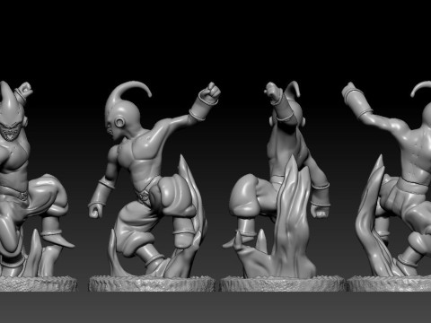 Kid Majin Buu 3D प्रिंट मॉडल
