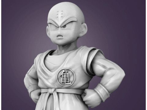 Krillin Figurine 3D 打印模型