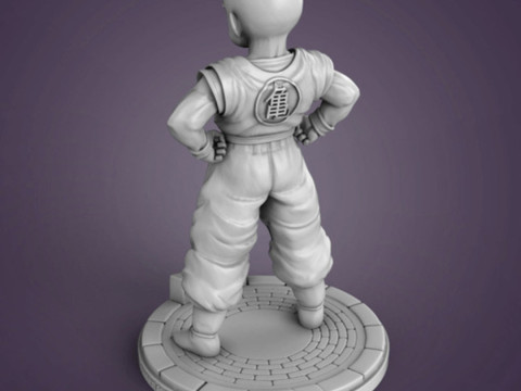 Krillin Figurine 3D 打印模型