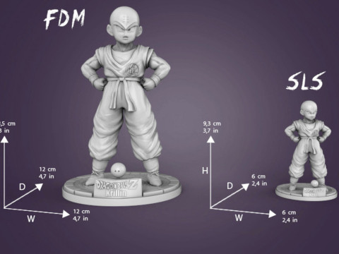 Krillin Figurine 3D 打印模型
