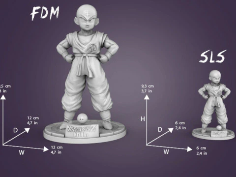 Krillin Figurine 3D Print Model