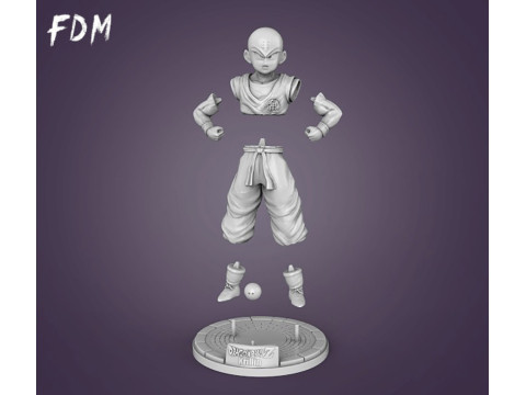 Krillin Figurine 3D 打印模型