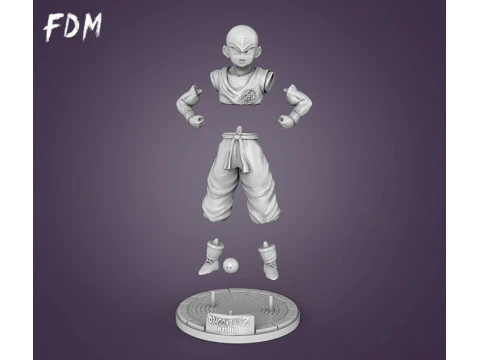 Krillin Figurine 3D Print Model