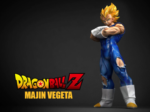 Majin Vegeta Modello di stampa 3D