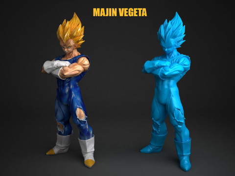Majin Vegeta Modello di stampa 3D