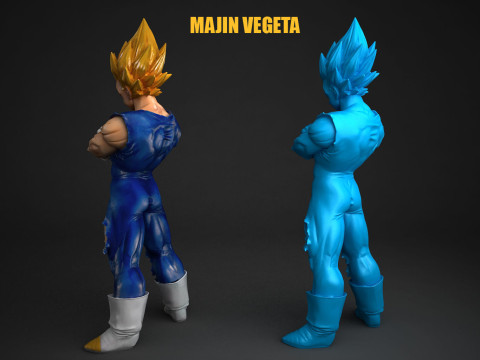 Majin Vegeta Modello di stampa 3D