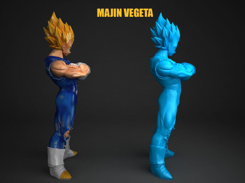 Majin Vegeta Modello di stampa 3D