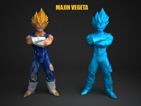 Majin Vegeta Modello di stampa 3D