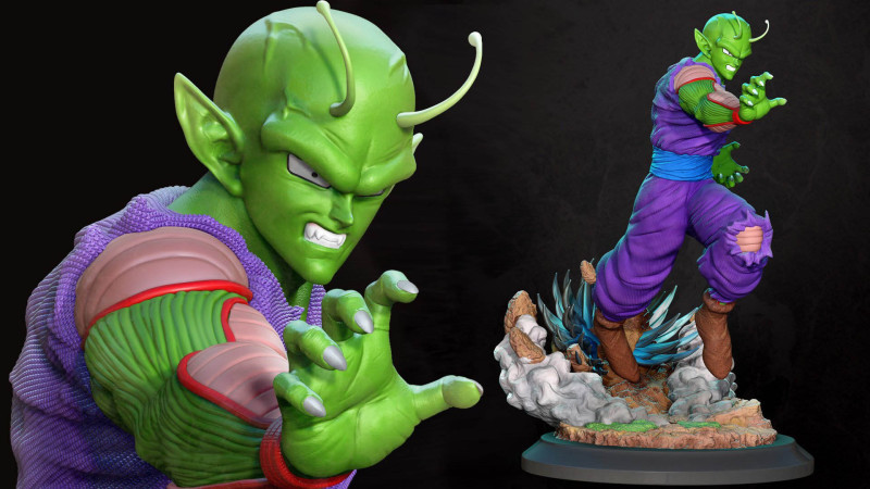 Piccolo Dragon Ball Z Modello di stampa 3D .c4d .max .obj .3ds .fbx .stl .blend 