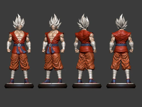 Son Goku from Dragon Ball Z 3D Print Model