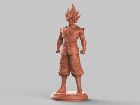Son Goku from Dragon Ball Z 3D Print Model
