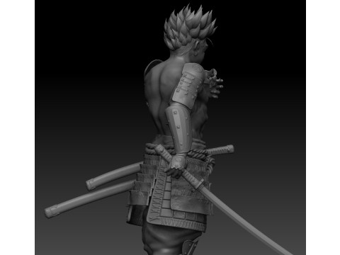 samurái de troncos Modelo de impresión 3D