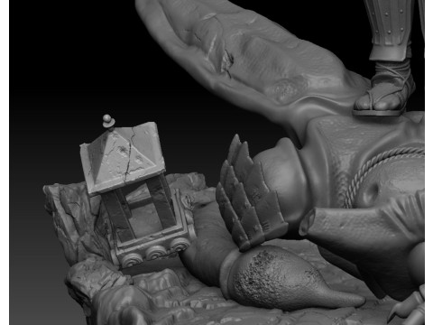 samurái de troncos Modelo de impresión 3D