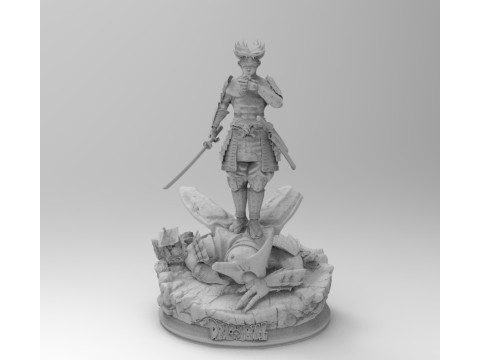 samurái de troncos Modelo de impresión 3D