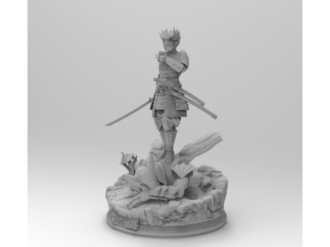 samurái de troncos Modelo de impresión 3D