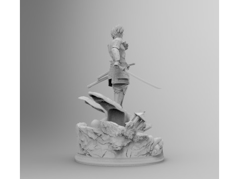 samurái de troncos Modelo de impresión 3D