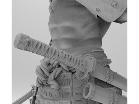 samurái de troncos Modelo de impresión 3D