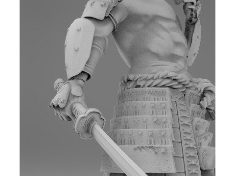 samurái de troncos Modelo de impresión 3D