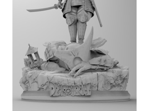 samurái de troncos Modelo de impresión 3D