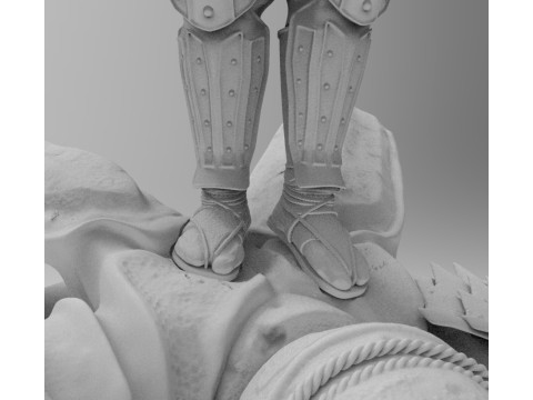 samurái de troncos Modelo de impresión 3D