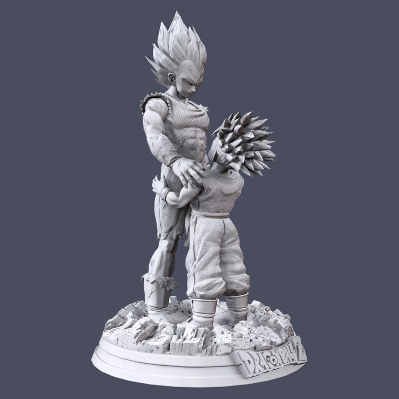 Vegeta e Trunks Modello di stampa 3D .c4d .max .obj .3ds .fbx .stl .blend