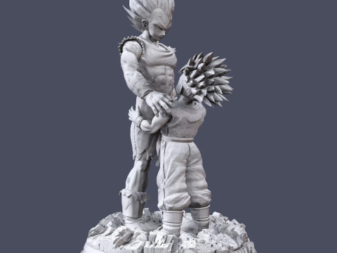 Vegeta en Trunks 3D printmodel